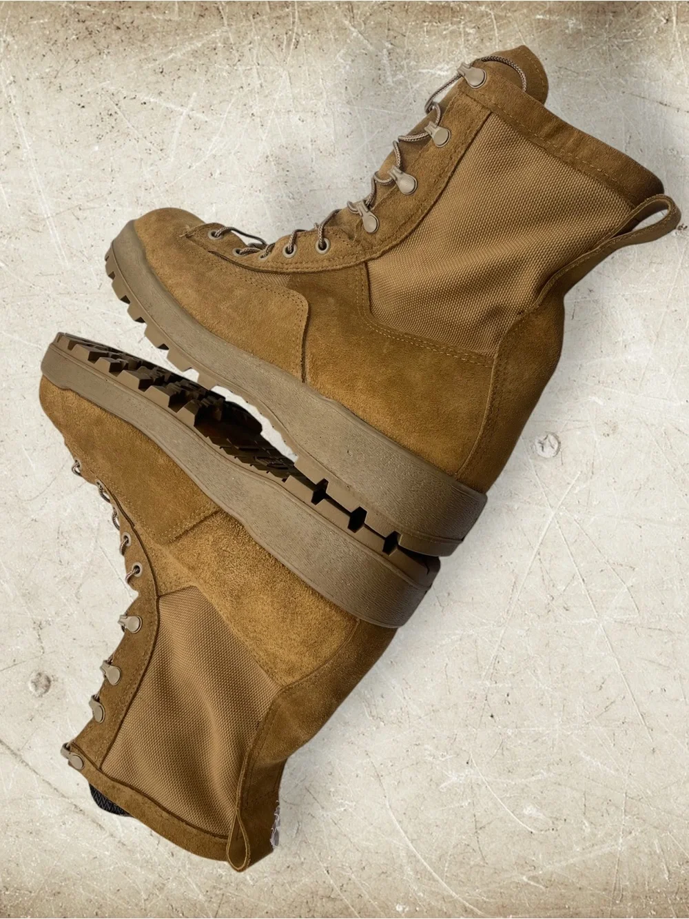 McRae US Army GoreTex Combat Boots Coyote Brown 10.5R NSN 8430-01-632-5908
